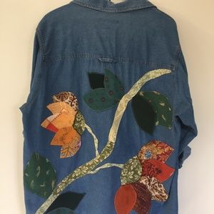 HAND MADE Upcycled Jeans Chore  Jacket